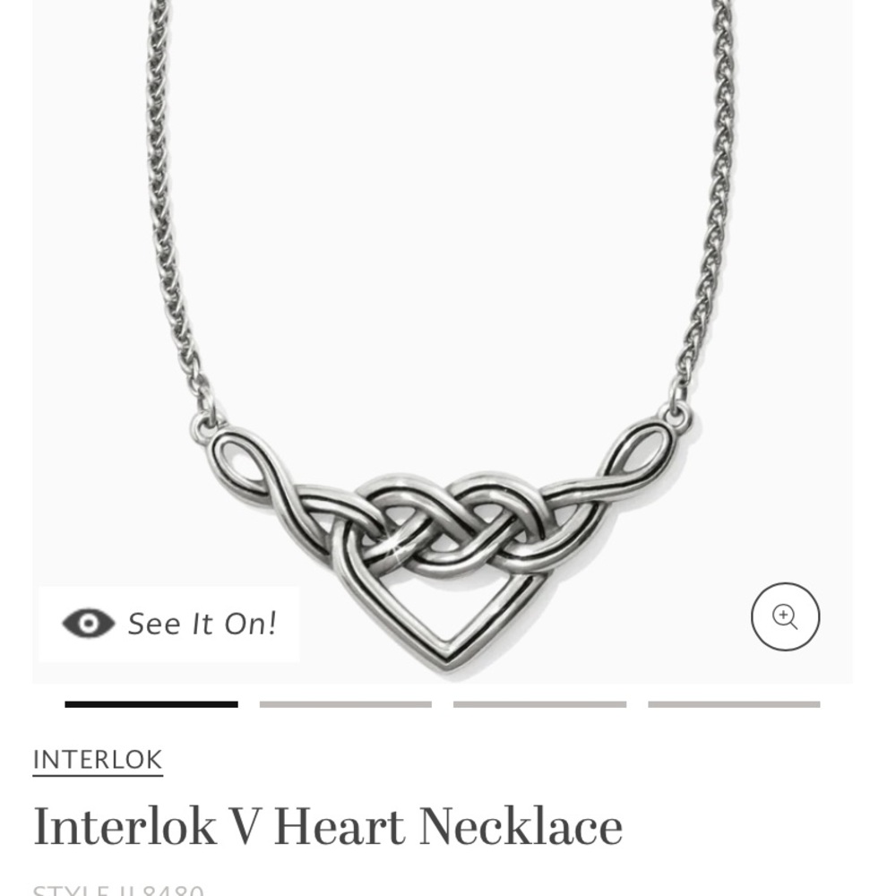 Brighton Silver Heart Necklace - Picture 3 of 3